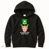 Donald Trump Make St. Patrick's Day Great Again Kids Hoodie thumb 0