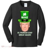 Donald Trump Make St. Patrick's Day Great Again Kids Long Sleeve Shirt thumb 0