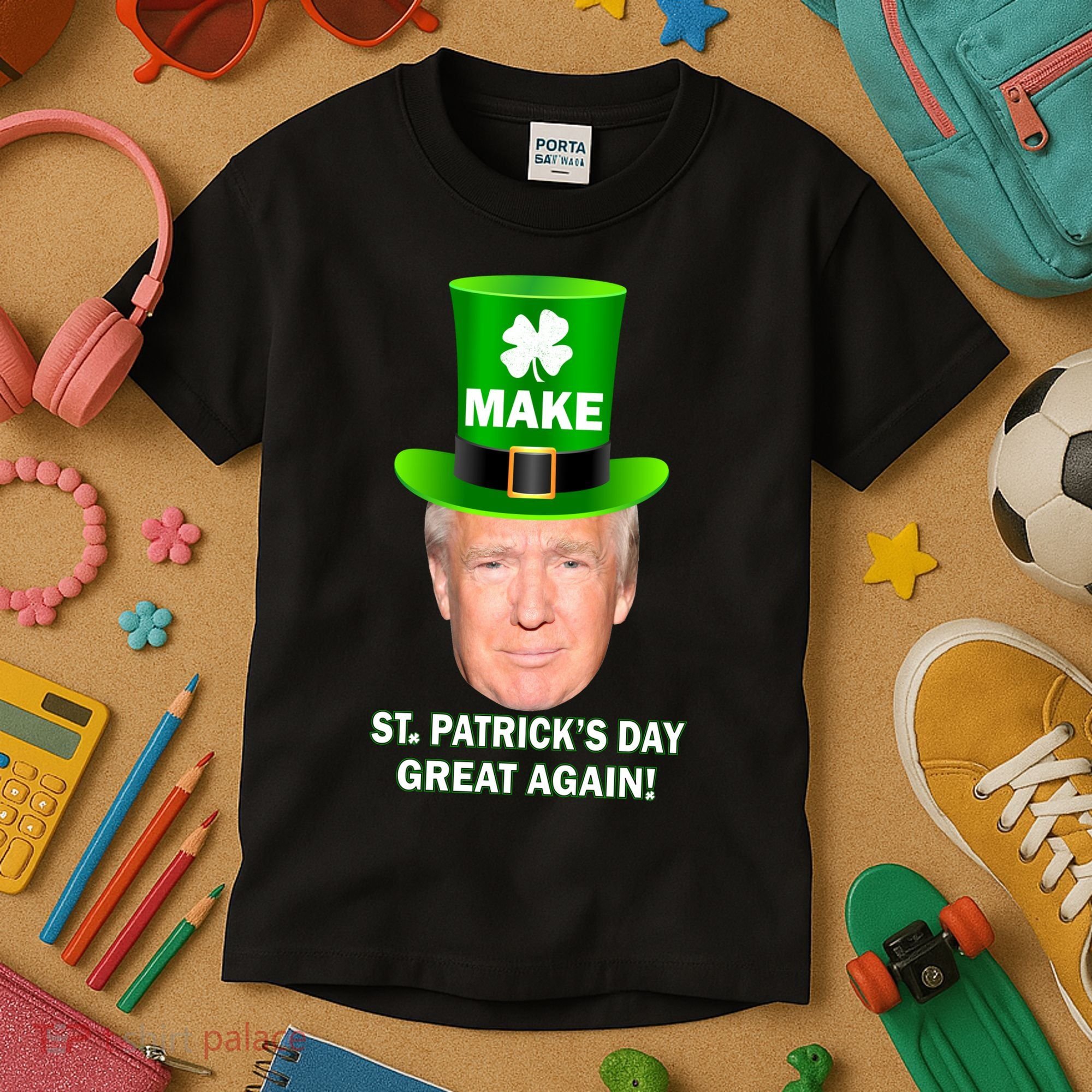 Donald Trump Make St. Patrick's Day Great Again Kids T-Shirt