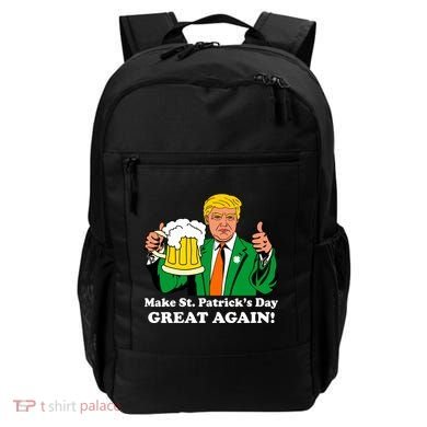 Donald Trump Make St. Patrick's Day Great Again Beer Drinking Backpack