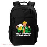 Donald Trump Make St. Patrick's Day Great Again Beer Drinking Backpack thumb 0