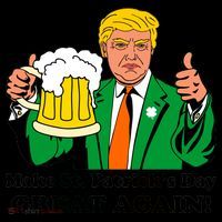 Donald Trump Make St. Patrick's Day Great Again Beer Drinking Coffee Mug thumb 5