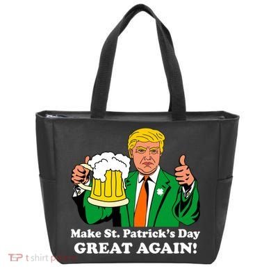 Donald Trump Make St. Patrick's Day Great Again Beer Drinking Tote Bag