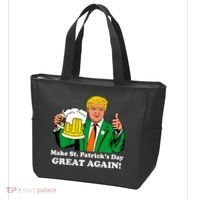 Donald Trump Make St. Patrick's Day Great Again Beer Drinking Tote Bag thumb 3