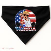 Donald Trump Merica Salt Bae USA-Made Doggie Bandana thumb 0