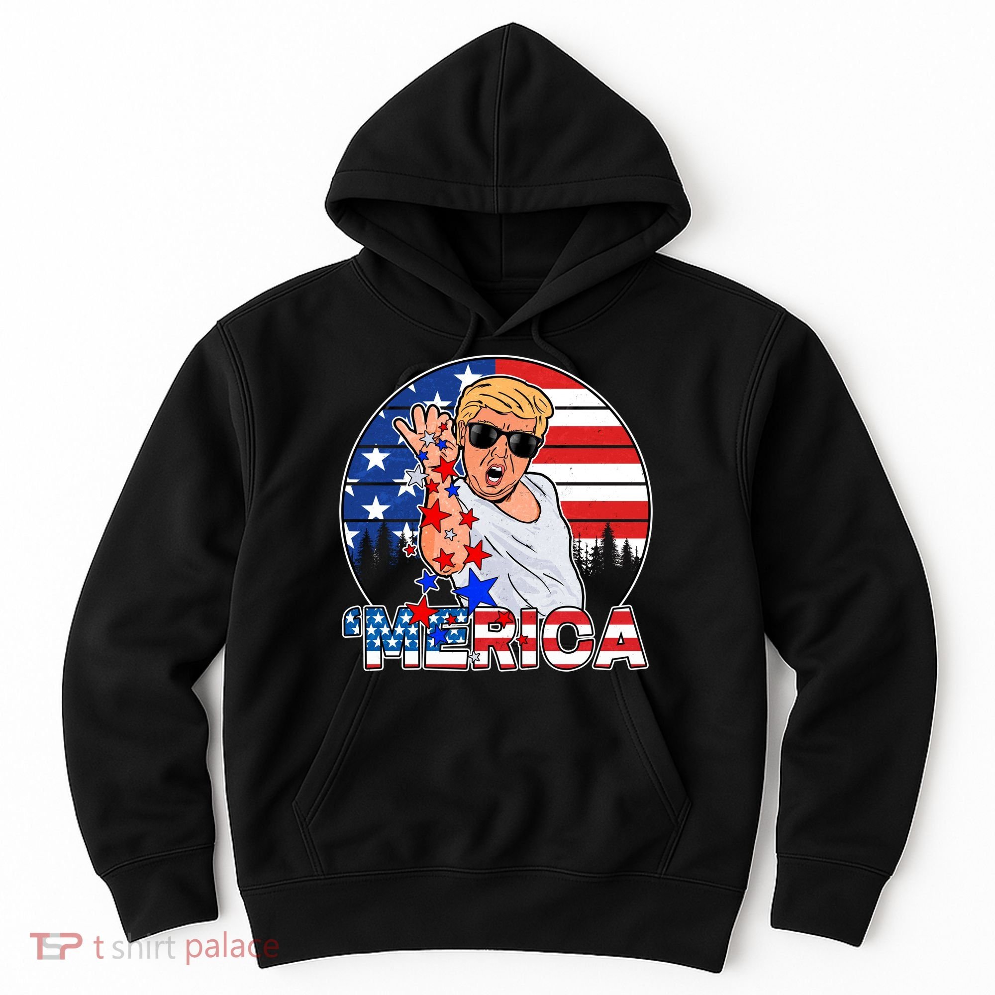 Donald Trump Merica Salt Bae Hoodie
