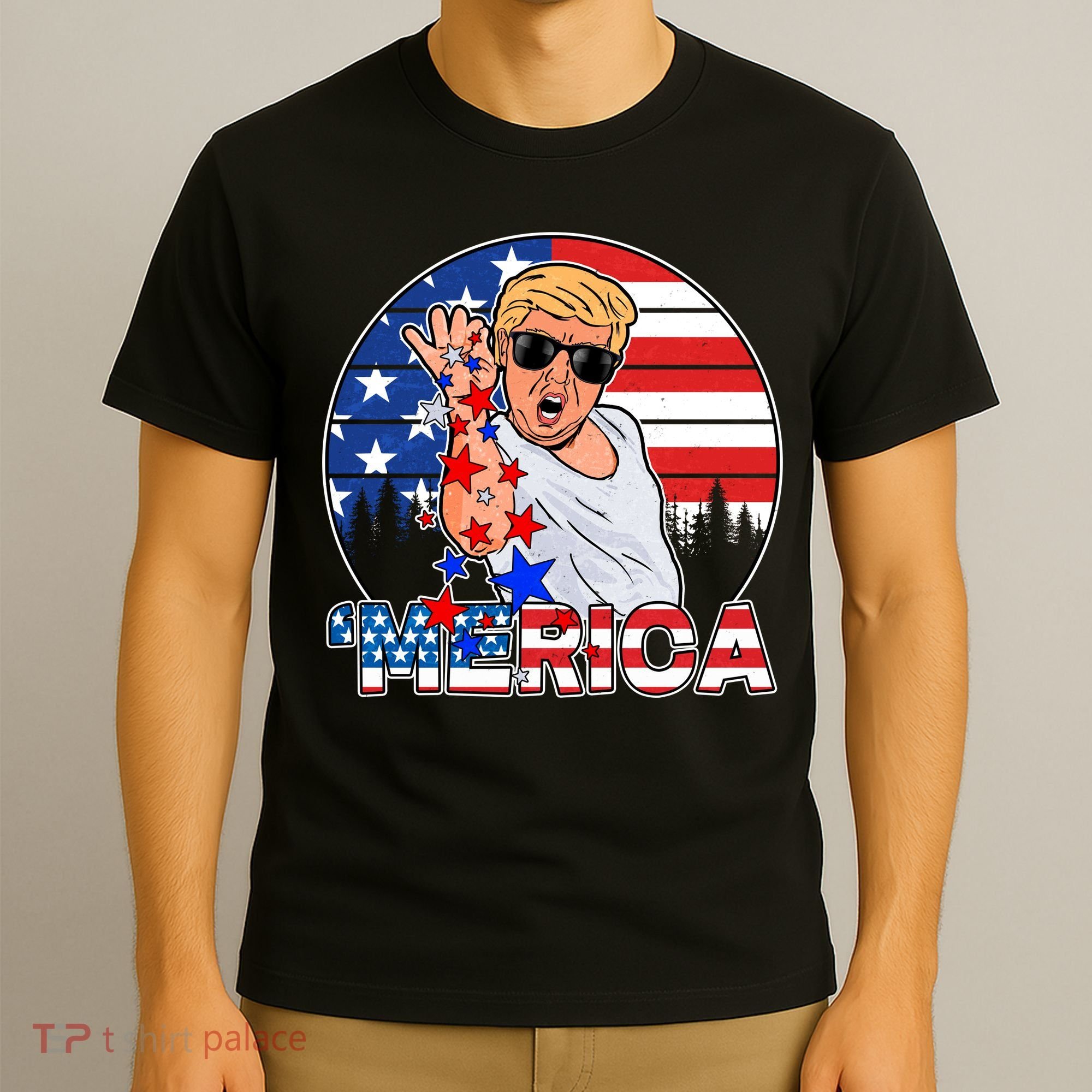 Donald Trump Merica Salt Bae T-Shirt