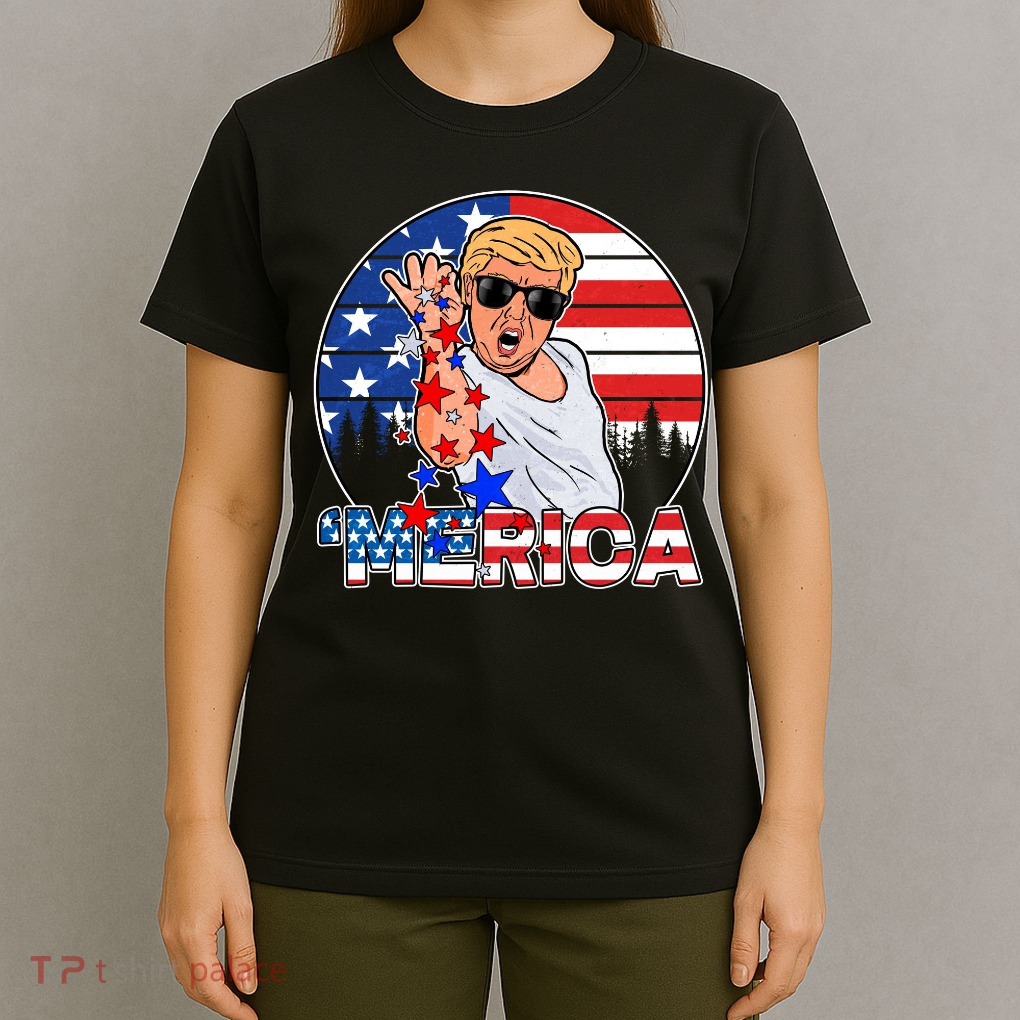 Donald Trump Merica Salt Bae T-Shirt