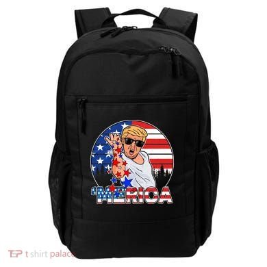 Donald Trump Merica Salt Bae Backpack