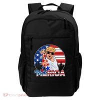 Donald Trump Merica Salt Bae Backpack thumb 0