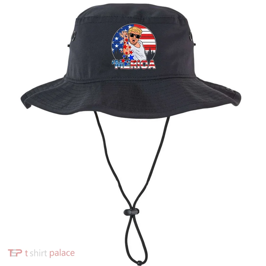 Donald Trump Merica Salt Bae Bucket Hat