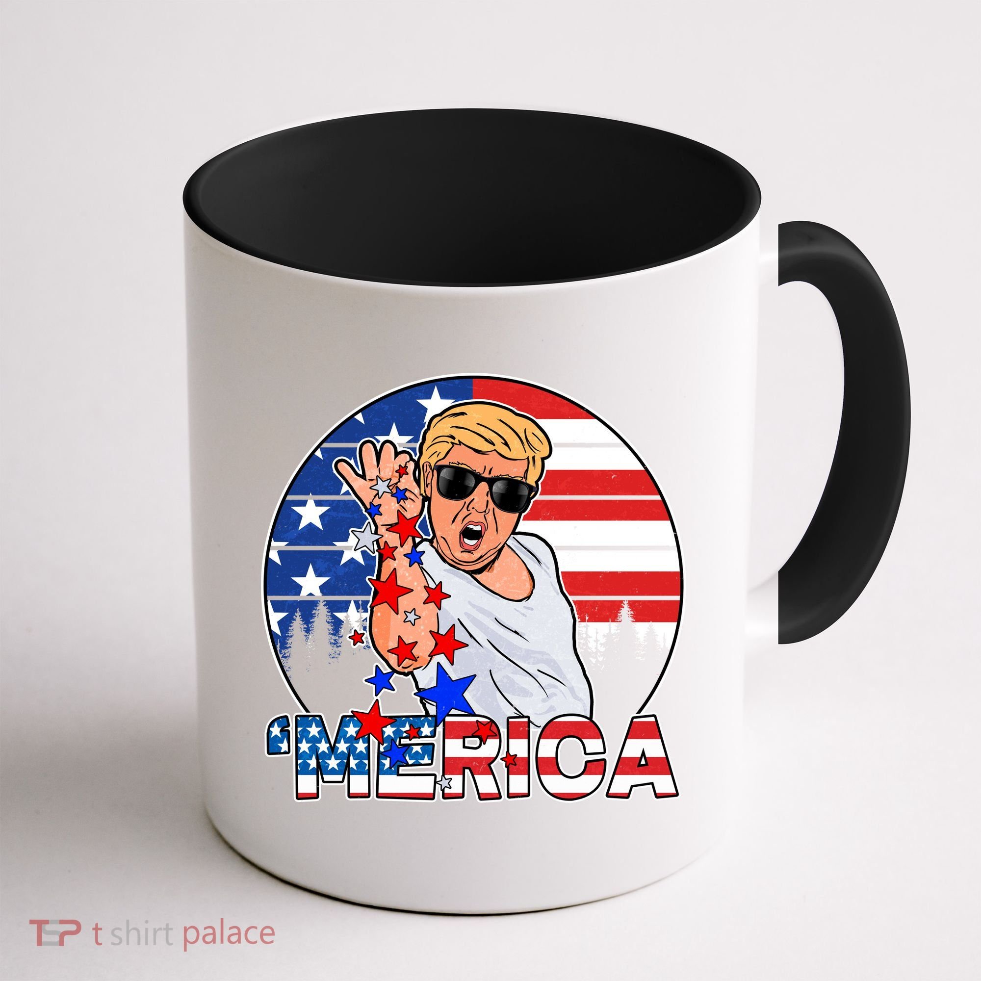 Donald Trump Merica Salt Bae Coffee Mug