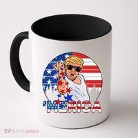 Donald Trump Merica Salt Bae Coffee Mug thumb 0
