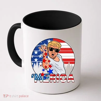 Donald Trump Merica Salt Bae Coffee Mug
