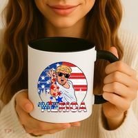 Donald Trump Merica Salt Bae Coffee Mug thumb 3
