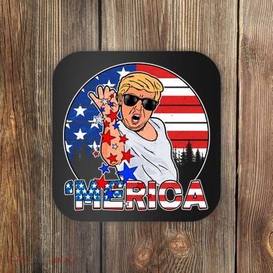 Donald Trump Merica Salt Bae Coaster