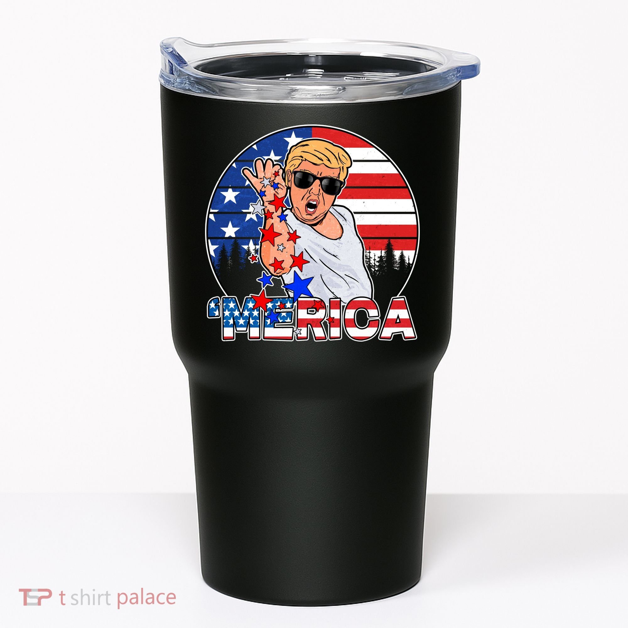 Donald Trump Merica Salt Bae Tumbler