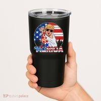 Donald Trump Merica Salt Bae Tumbler thumb 2