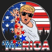Donald Trump Merica Salt Bae Tumbler thumb 3