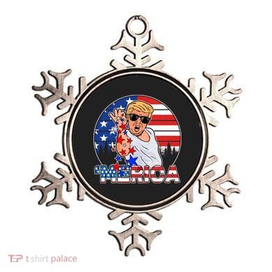 Donald Trump Merica Salt Bae Ornament