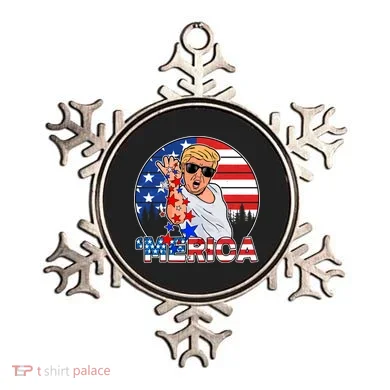 Donald Trump Merica Salt Bae Ornament