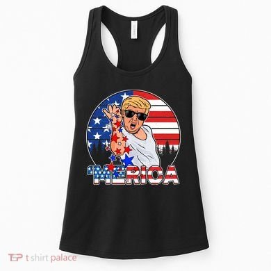 Donald Trump Merica Salt Bae Women's Tank Top