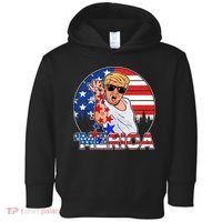 Donald Trump Merica Salt Bae Toddler Hoodie thumb 0