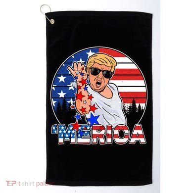 Donald Trump Merica Salt Bae Golf Towel