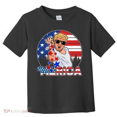 Donald Trump Merica Salt Bae Toddler T-Shirt