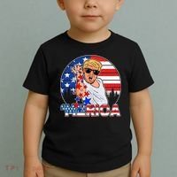 Donald Trump Merica Salt Bae Toddler T-Shirt thumb 2
