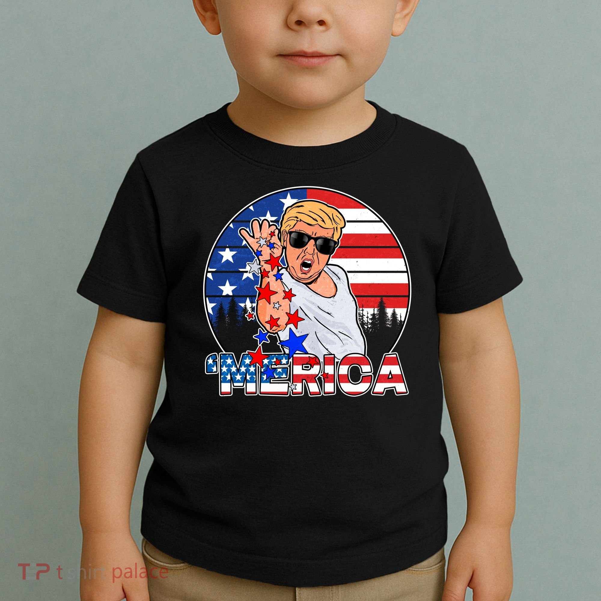Donald Trump Merica Salt Bae Toddler T-Shirt