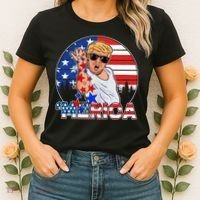 Donald Trump Merica Salt Bae Women's T-Shirt thumb 2