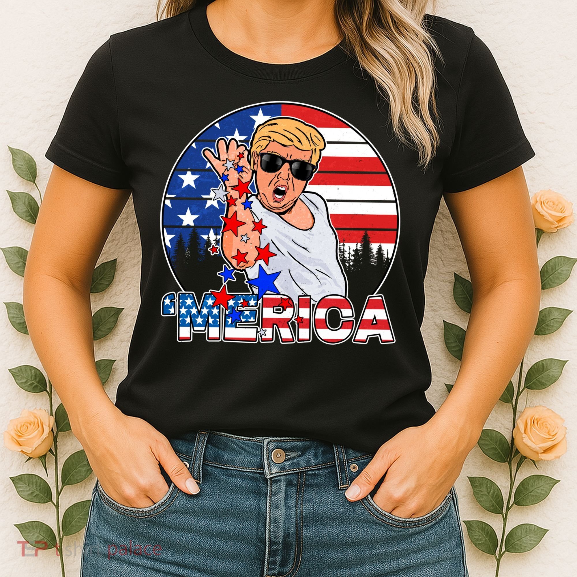 Donald Trump Merica Salt Bae Women's T-Shirt