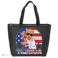 Donald Trump Merica Salt Bae Tote Bag thumb 0