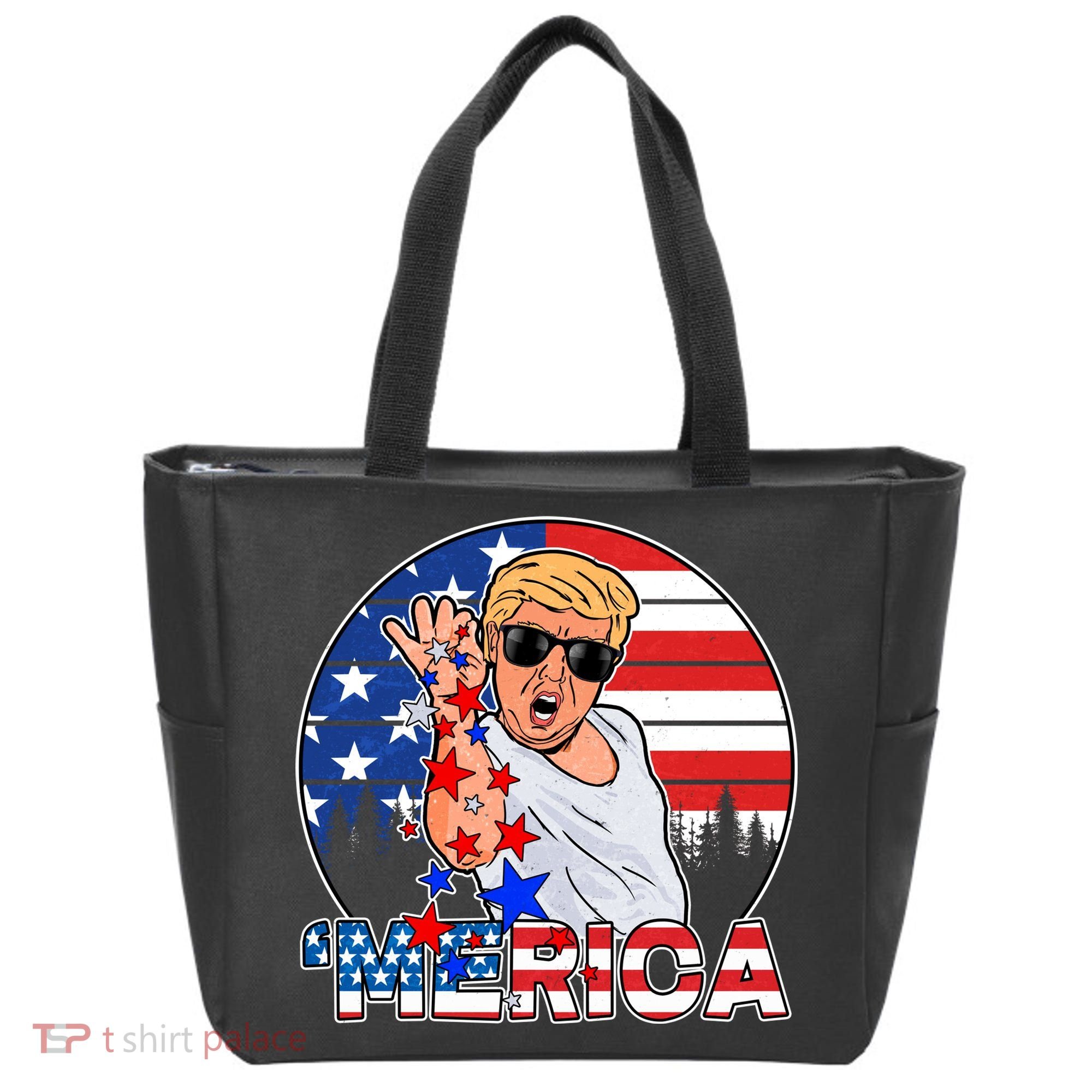 Donald Trump Merica Salt Bae Tote Bag