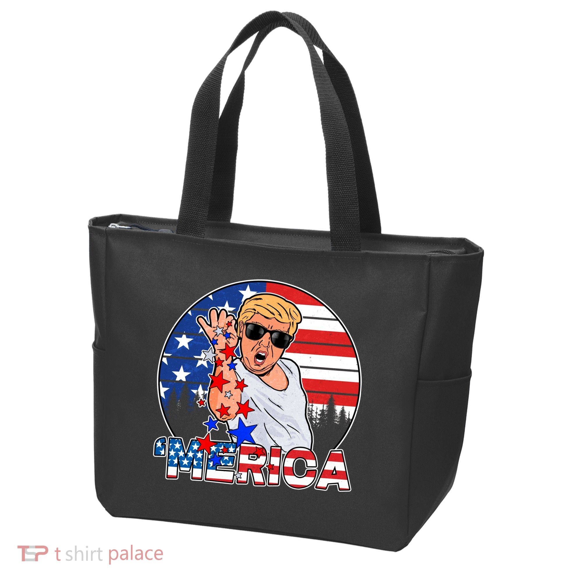 Donald Trump Merica Salt Bae Tote Bag