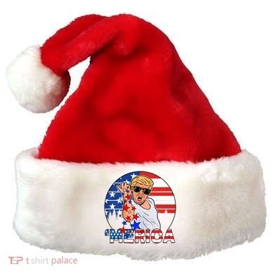 Donald Trump Merica Salt Bae Santa Hat