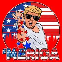 Donald Trump Merica Salt Bae Santa Hat thumb 1