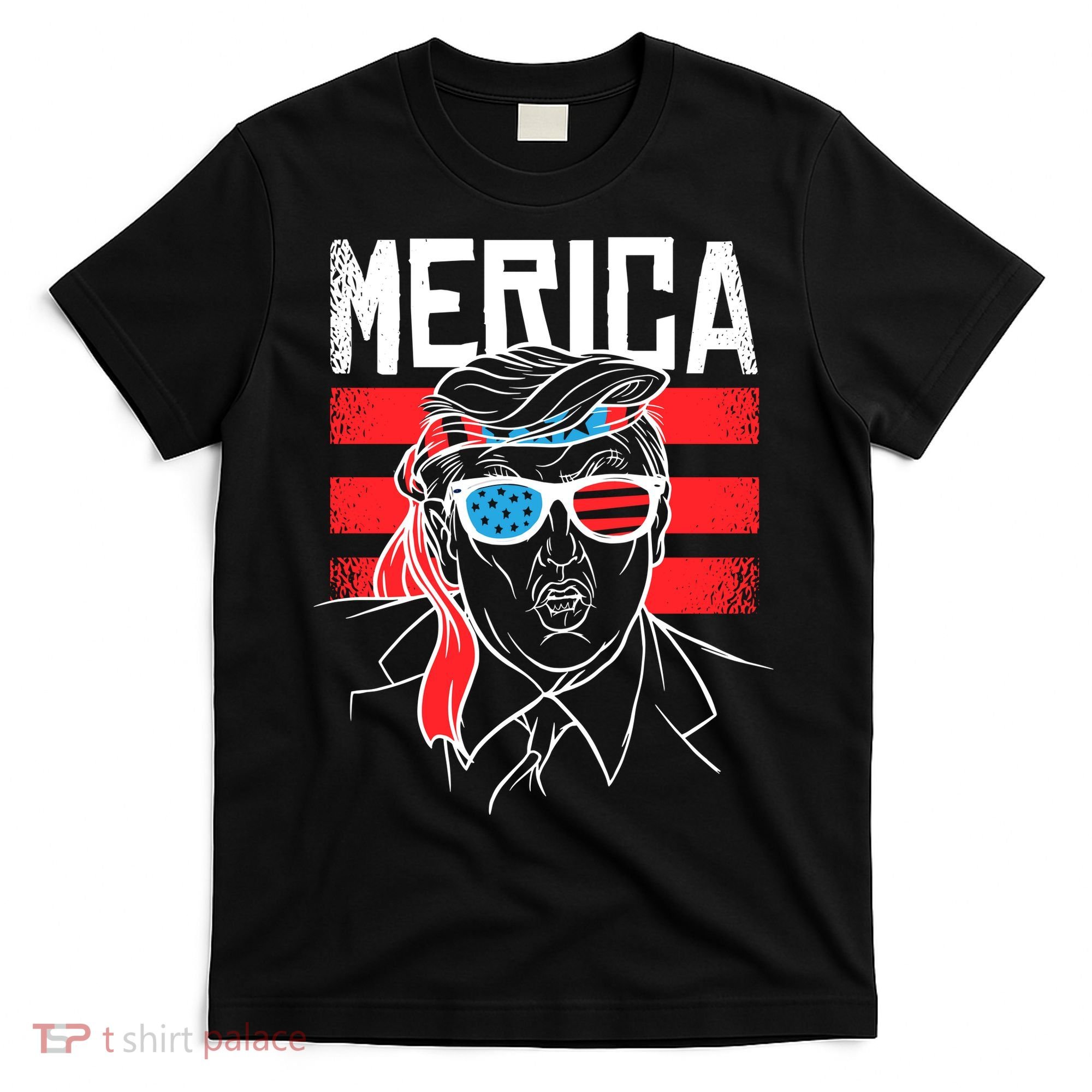 Donald Trump Merica USA Flag America T-Shirt