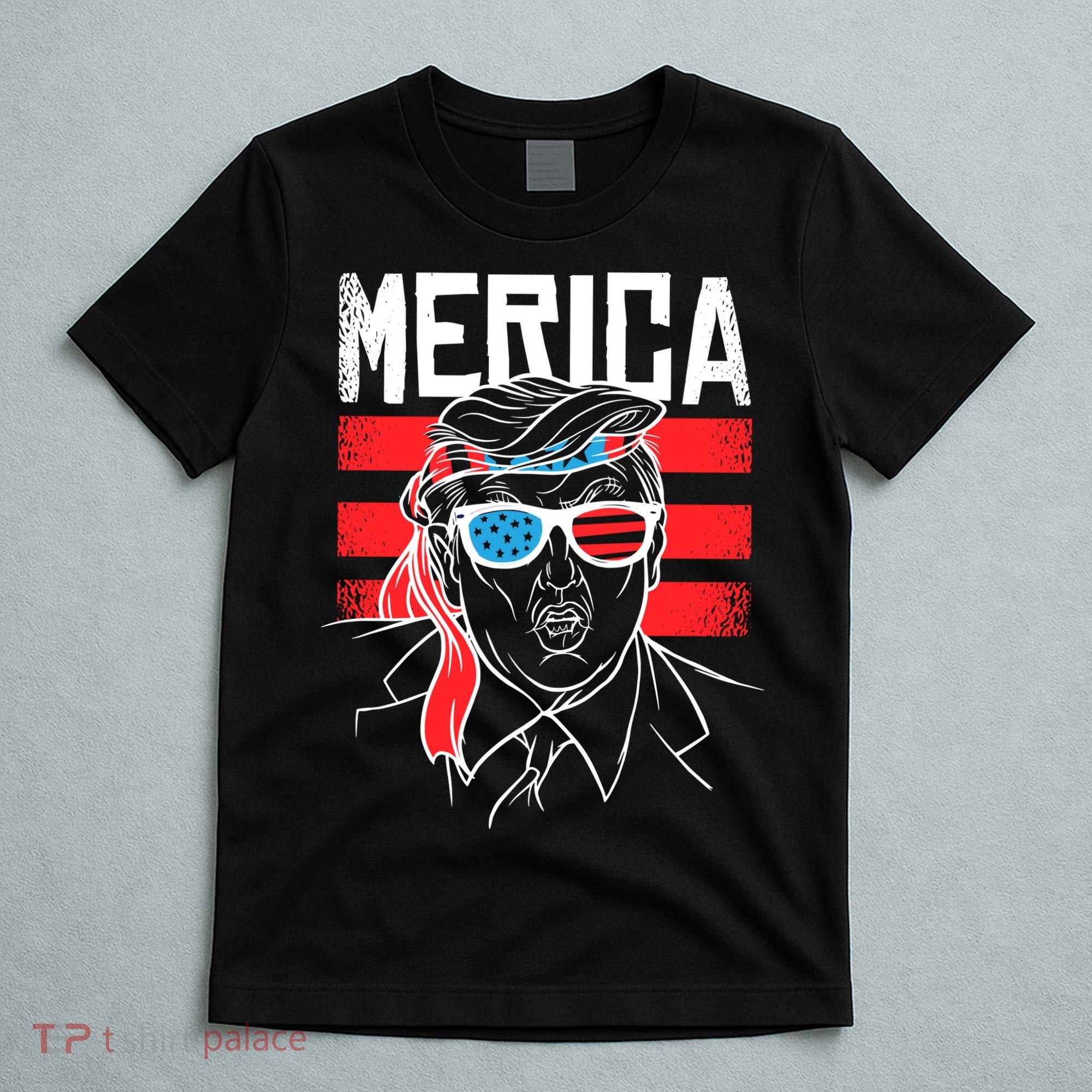 Donald Trump Merica USA Flag America T-Shirt