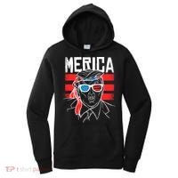 Donald Trump Merica USA Flag America Women's Hoodie thumb 0