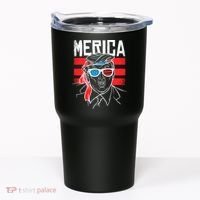 Donald Trump Merica USA Flag America Tumbler thumb 0