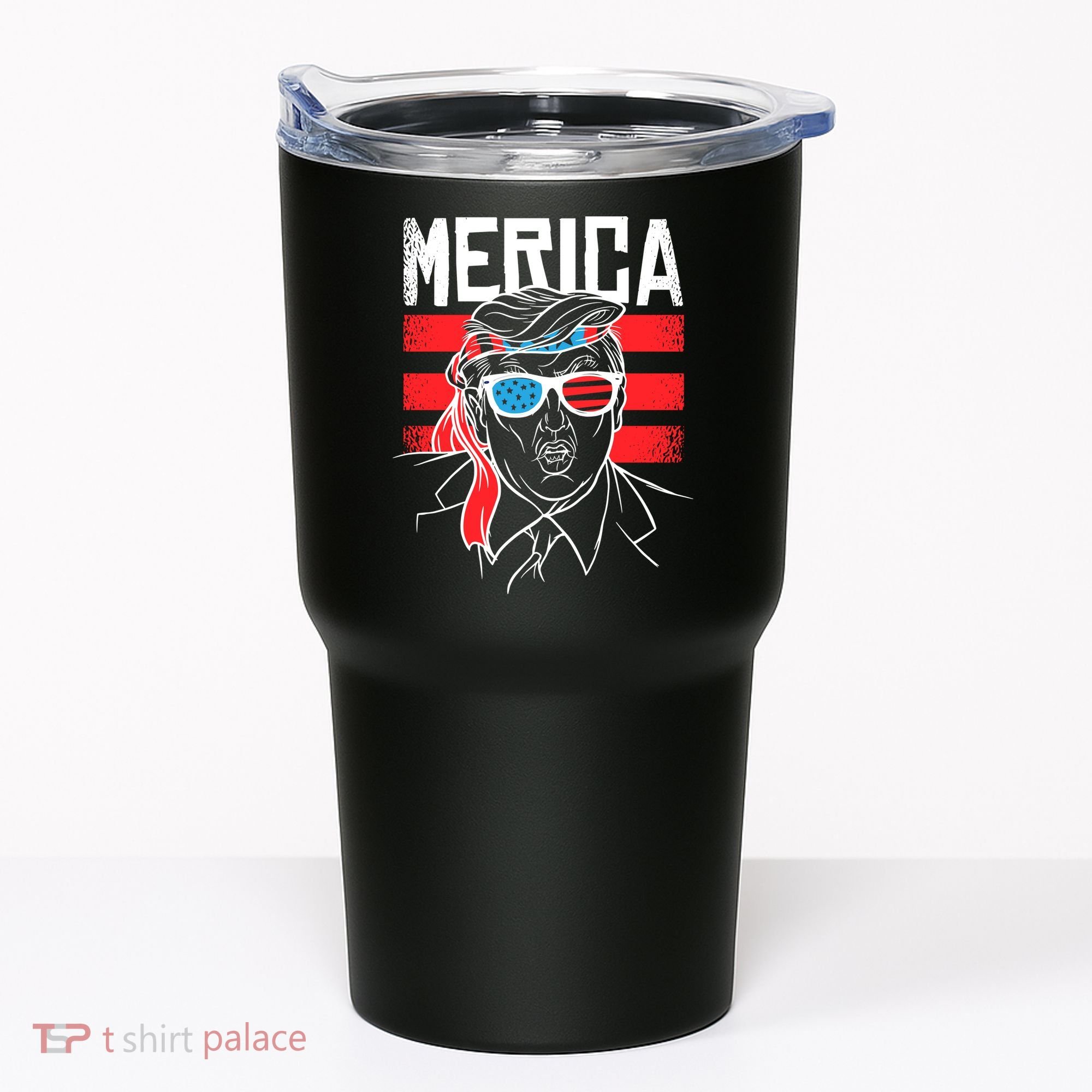 Donald Trump Merica USA Flag America Tumbler