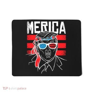 Donald Trump Merica USA Flag America Mousepad