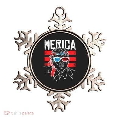 Donald Trump Merica USA Flag America Ornament