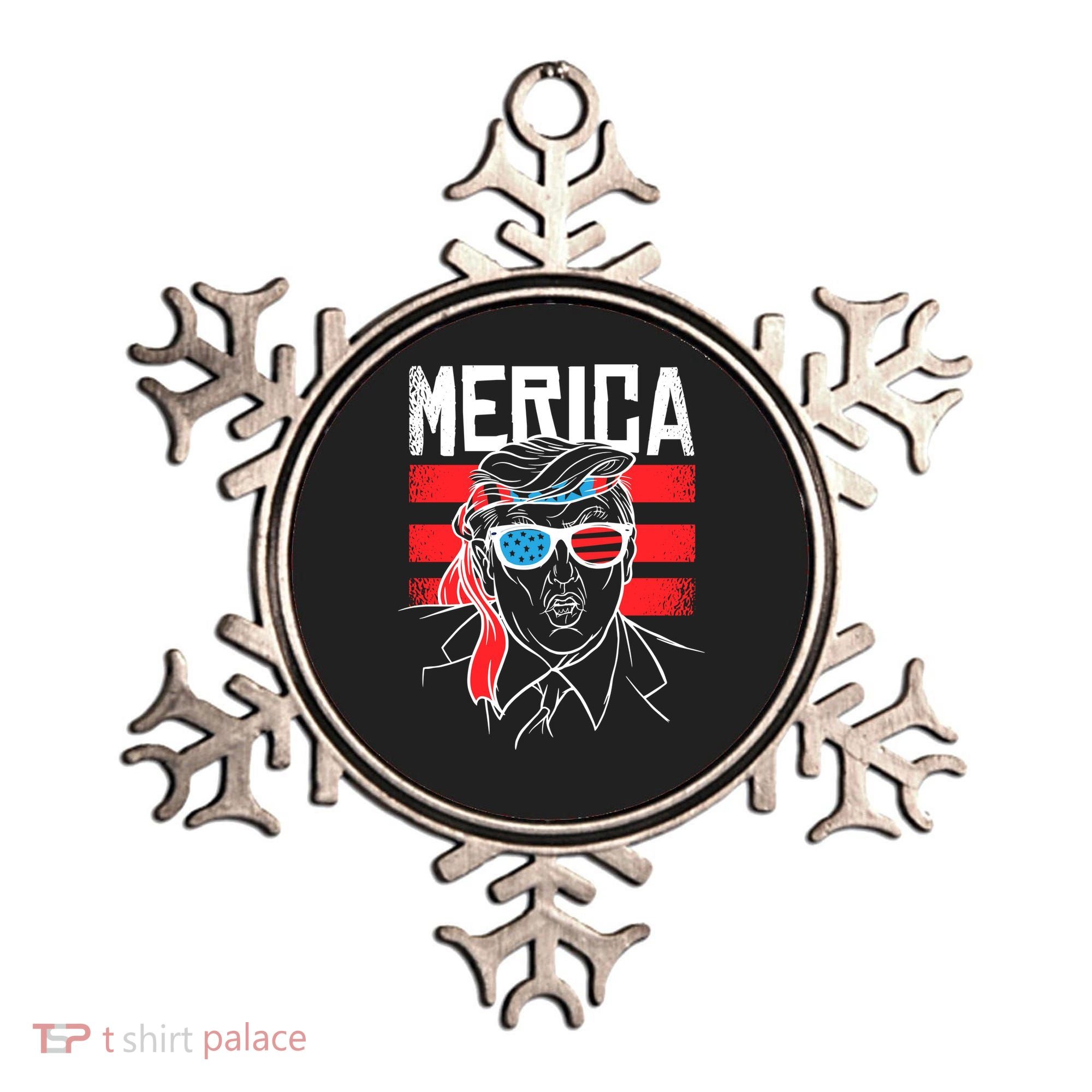 Donald Trump Merica USA Flag America Ornament