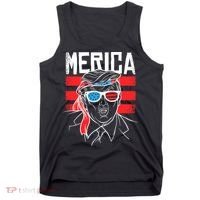 Donald Trump Merica USA Flag America Tank Top thumb 0