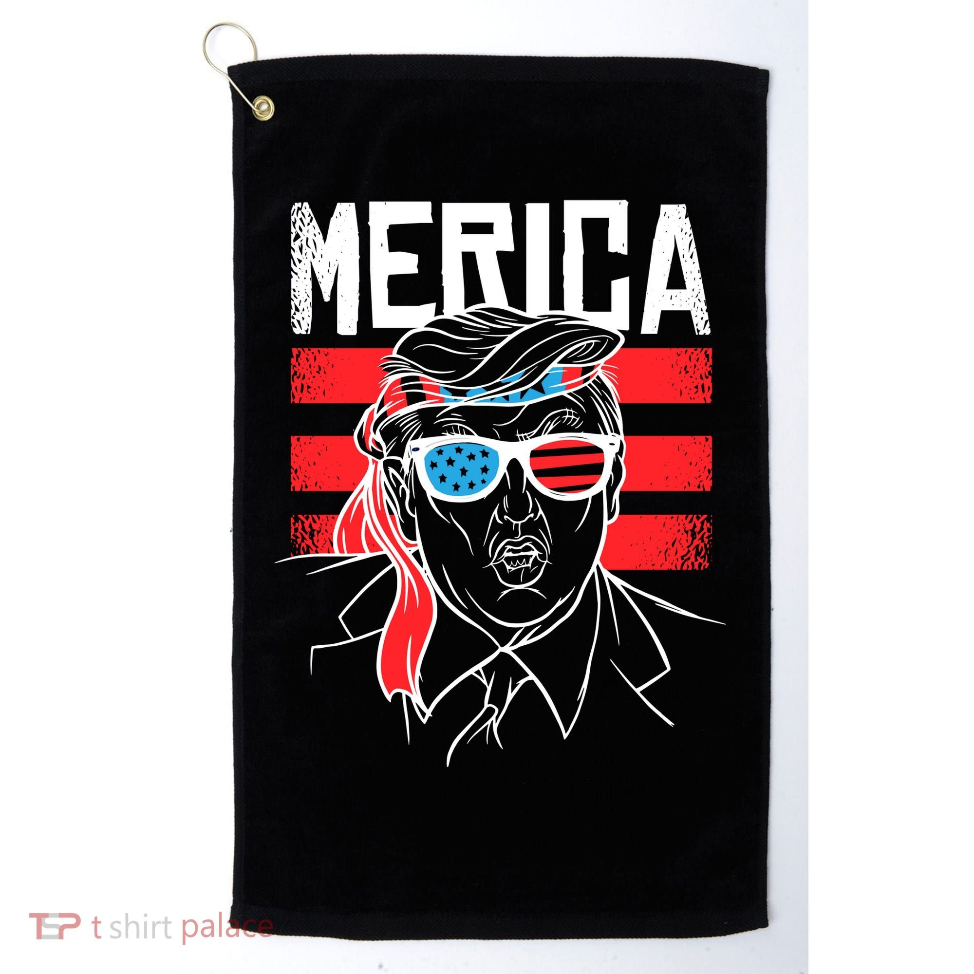 Donald Trump Merica USA Flag America Golf Towel