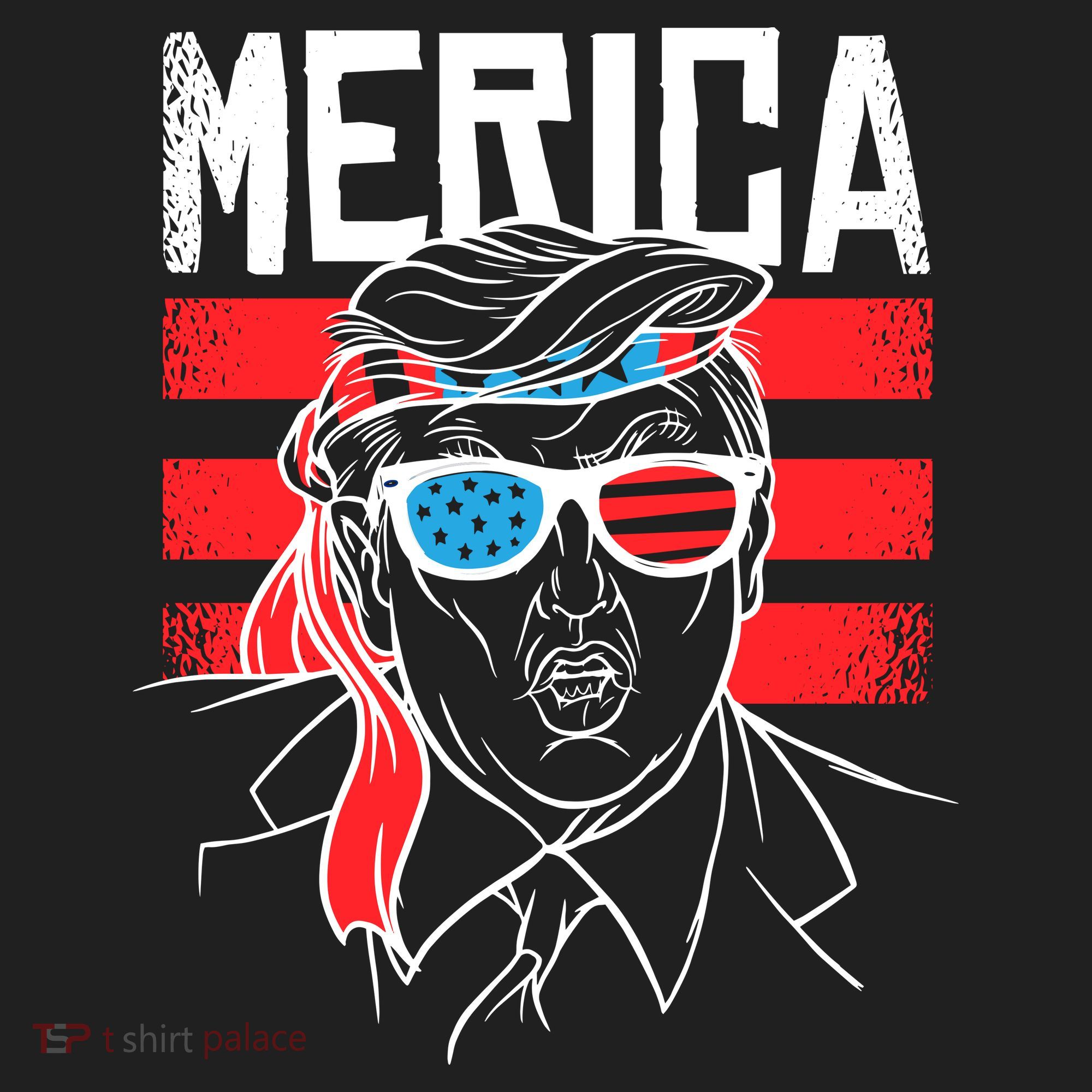 Donald Trump Merica USA Flag America Golf Towel