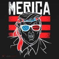 Donald Trump Merica USA Flag America Kids Sweatshirt thumb 2